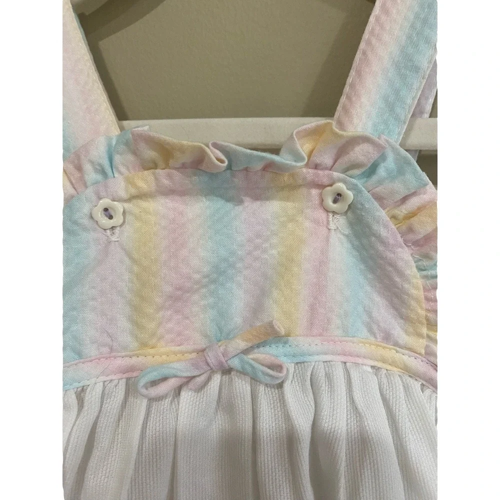 Vintage dress/pinafore 24 months. matching set with bloomers🍭 - Picture 5 of 8
